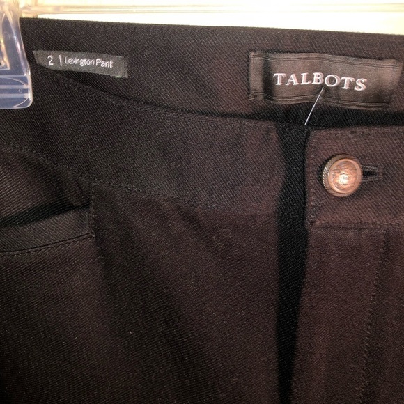 Talbots Women's Black Lexington Pants Size 2 - Picture 4 of 11